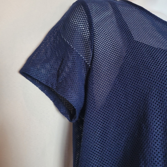 Disney Little Mermaid Flounder Navy Mesh Tee W/Cami Women's Size Small - Picture 3 of 11